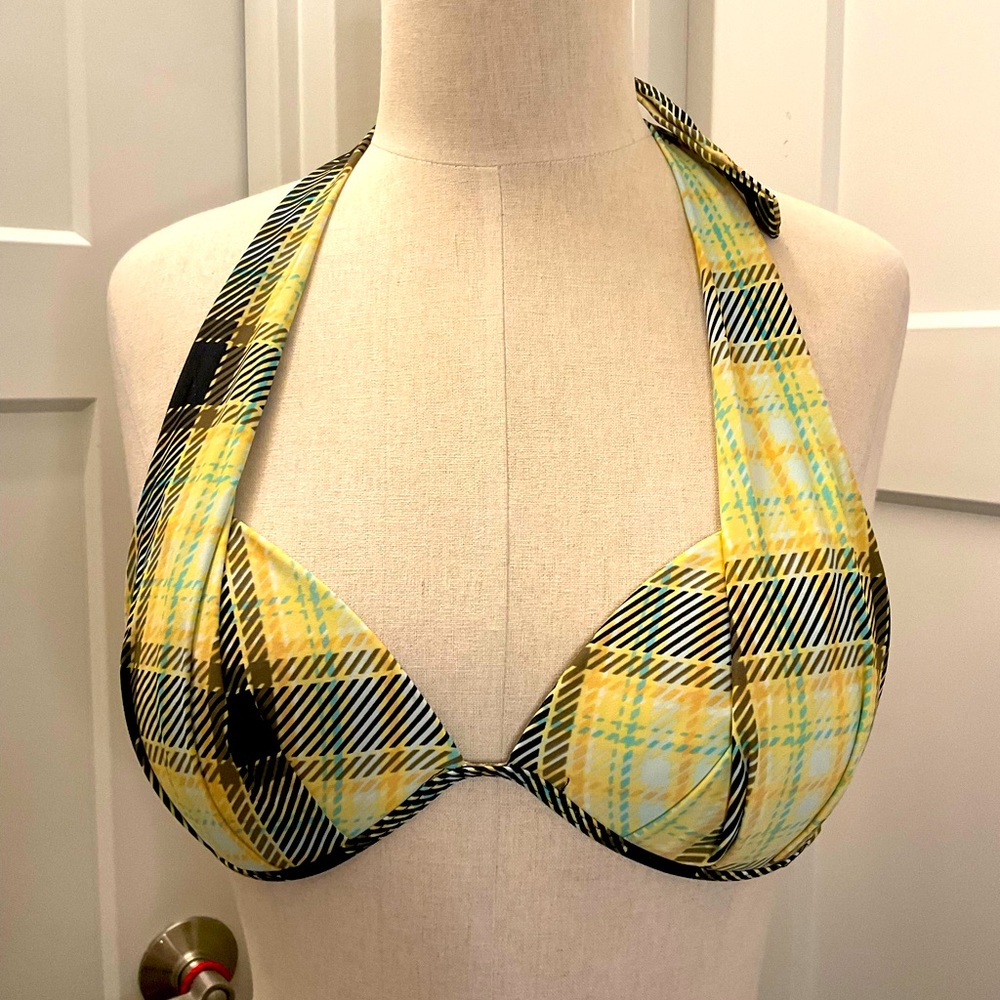 Apollo Swimwear Plaid Bikini Top